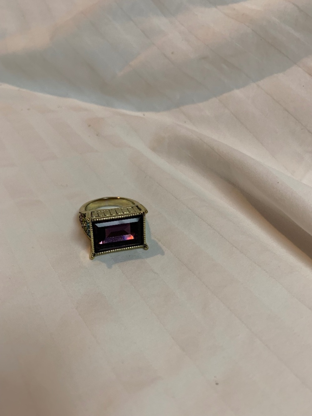 Heidi Daus Chunky Amythyste Ring